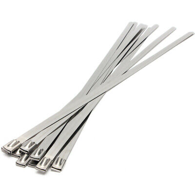 LEDCC | SS46-400 - 4.6 X 400mm  Stainless Steel Ball Lock Cable Tie | STAINLESS STEEL BALL LOCK